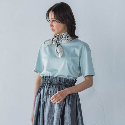 【ＷＥＢ限定】【３サイズ】コットン汗じみ防止カットソー≪洗える／接触冷感≫