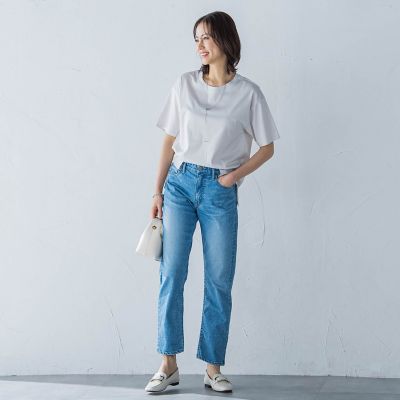 【ＷＥＢ限定】【３サイズ】コットン汗じみ防止カットソー≪洗える／接触冷感≫