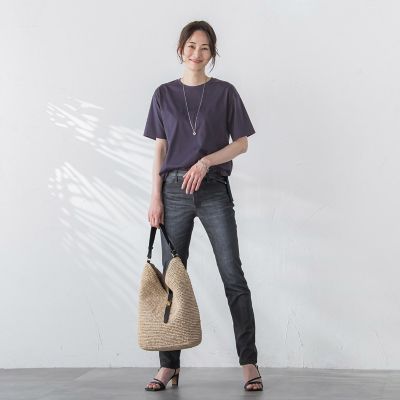 【ＷＥＢ限定】【３サイズ】コットン汗じみ防止カットソー≪洗える／接触冷感≫