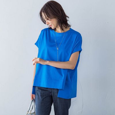 ＜LAUTREAMONT (Women)＞ラウンドヘムフライスカットソー≪手洗い可能≫