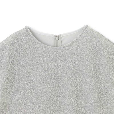 ラメ×シャツレイヤード見えカットソー≪洗濯機で洗える≫
