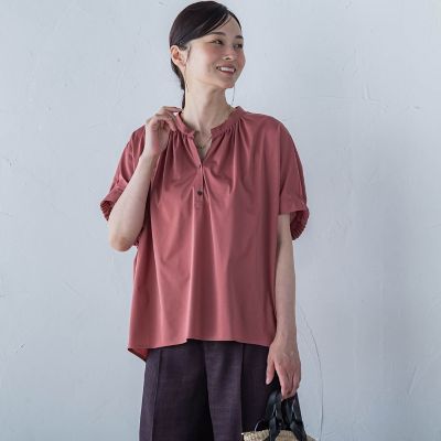 クールタッチスキッパーカットソー≪洗濯機で洗える≫