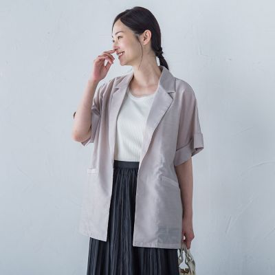【一部店舗限定販売】チュールディテールニットタンクトップ≪手洗い可能≫