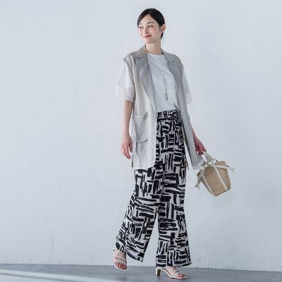 袖口シアーフォルムカットソー≪手洗い可能≫