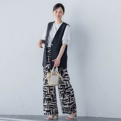 袖口シアーフォルムカットソー≪手洗い可能≫