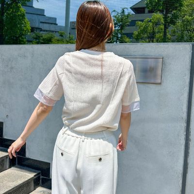 【ＷＥＢ限定】シアースリーブサーマルカットソー　≪手洗い可能≫