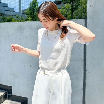 【ＷＥＢ限定】シアースリーブサーマルカットソー　≪手洗い可能≫