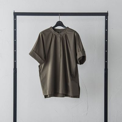【ＷＥＢ限定】ライクアウーヴンバンドカラーブラウス≪洗濯機で洗える≫