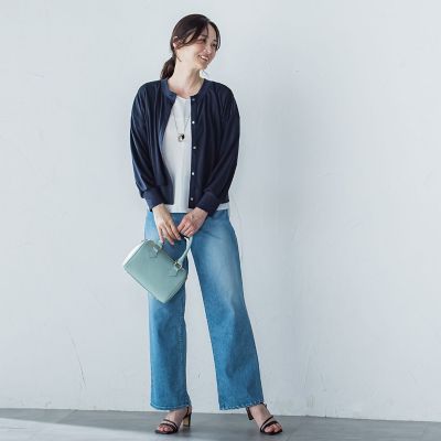 【ＷＥＢ限定】ひやさらシワレスライトカーディガン≪洗濯機で洗える≫