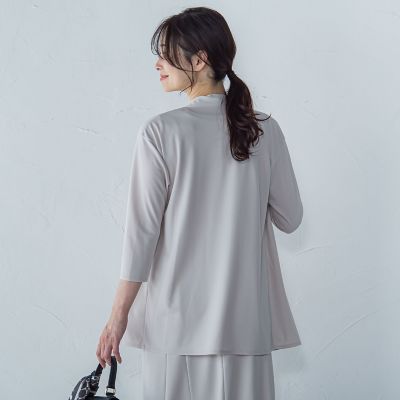 【ＷＥＢ限定】ひやさらシワレス着流しカーディガン≪洗濯機で洗える≫
