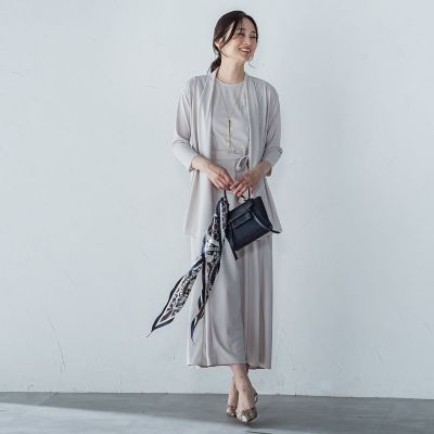 【ＷＥＢ限定】ひやさらシワレス着流しカーディガン≪洗濯機で洗える≫