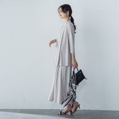【ＷＥＢ限定】ひやさらシワレス着流しカーディガン≪洗濯機で洗える≫