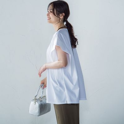 【SALE】LAUTREAMONT (Women)/ロートレアモン タックデザインカットソー &#8810;接触冷感/洗濯機OK&#8811; 01ホワイト トップス【三越伊勢丹/公式】