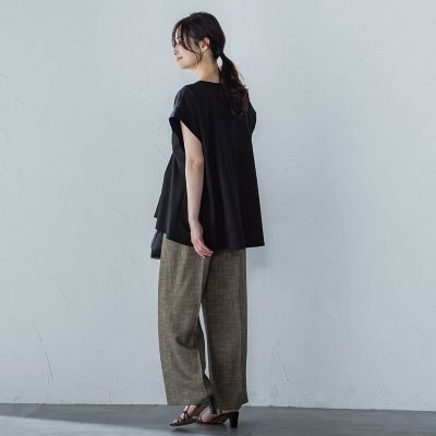 ペプラム風タックカットソー≪洗濯機で洗える≫ | LAUTREAMONT (Women