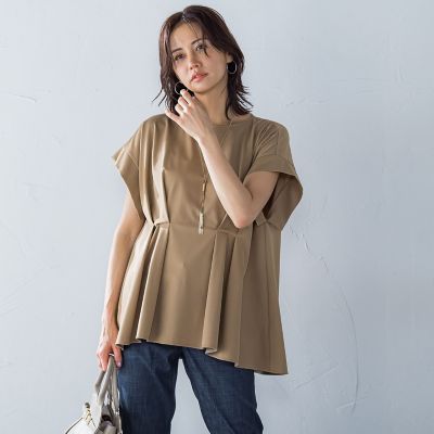 ペプラム風タックカットソー≪洗濯機で洗える≫ | LAUTREAMONT