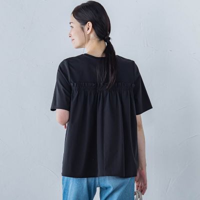 【晴れ軽】撥水ＵＶドッキングカットソー≪ＵＶ／接触冷感／撥水性／洗濯機で洗える≫