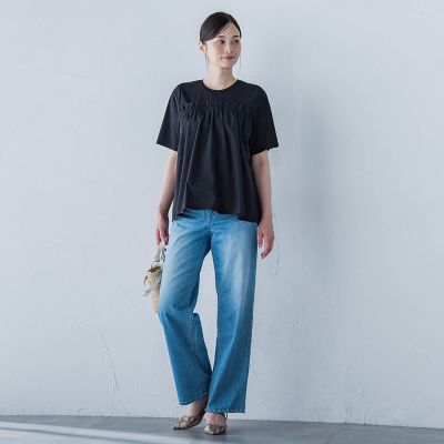 【晴れ軽】撥水ＵＶドッキングカットソー≪ＵＶ／接触冷感／撥水性／洗濯機で洗える≫
