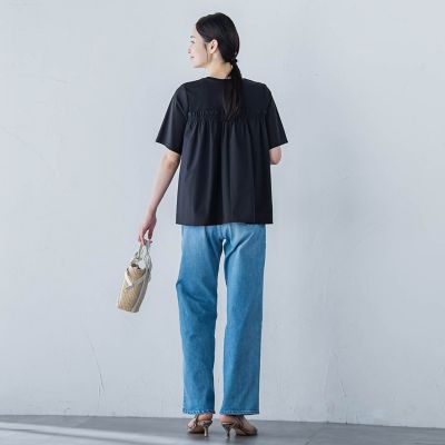 【晴れ軽】撥水ＵＶドッキングカットソー≪ＵＶ／接触冷感／撥水性／洗濯機で洗える≫