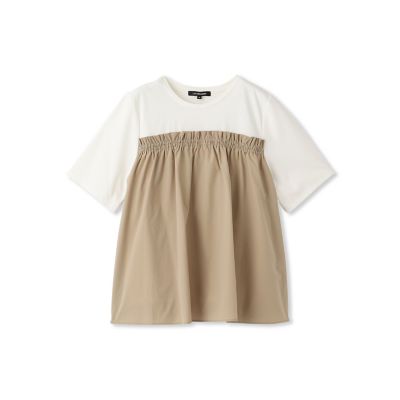 【晴れ軽】撥水ＵＶドッキングカットソー≪ＵＶ／接触冷感／撥水性／洗濯機で洗える≫
