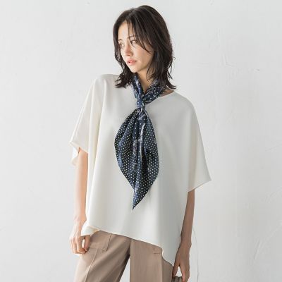 ＜LAUTREAMONT (Women)＞つぶつぶジョーゼットカットソー≪洗濯機で洗える≫