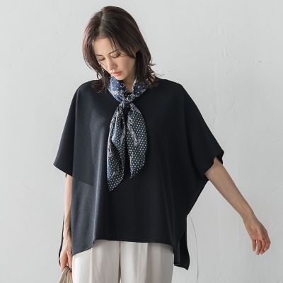 【SALE】LAUTREAMONT (Women)/ロートレアモン つぶつぶジョーゼットカットソー&#8810;洗濯機で洗える&#8811; 04ブラック トップス【三越伊勢丹/公式】