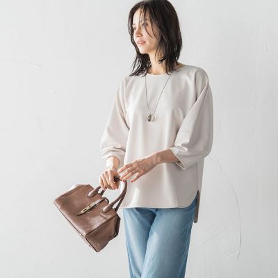LAUTREAMONT (Women)/ロートレアモン フォルムスリーブバックジップトップス&#8810;洗濯機で洗える&#8811; 12ベージュ 【三越伊勢丹/公式】