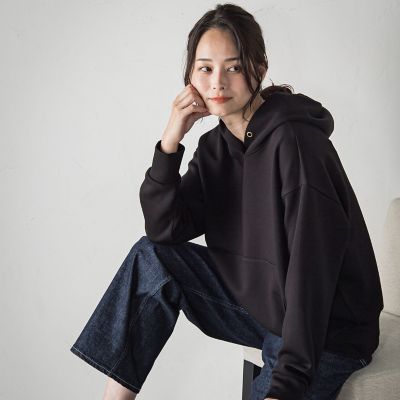 【SALE】LAUTREAMONT (Women)/ロートレアモン ふんわリッチパーカー&#8810;手洗い可能&#8811; 04ブラック トップス【三越伊勢丹/公式】