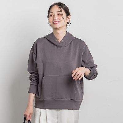 【SALE】LAUTREAMONT (Women)/ロートレアモン ふんわリッチパーカー&#8810;手洗い可能&#8811; 20チャコールグレー トップス【三越伊勢丹/公式】