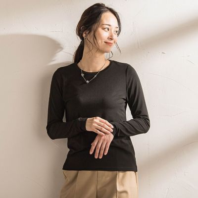 WEB限定】吸湿発熱スムースタッチカットソー | LAUTREAMONT (Women