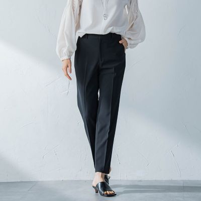 ＜LAUTREAMONT (Women)＞ステファニーダブルクロスパンツ≪ストレッチ／洗える／シワになりにくい≫