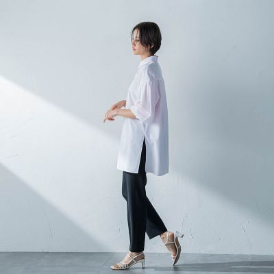 ステファニーダブルクロスパンツ≪ストレッチ／洗える／シワに