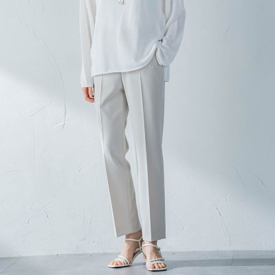 【SALE】LAUTREAMONT (Women)/ロートレアモン ステファニーダブルクロスパンツ&#8810;ストレッチ/洗える/シワになりにくい&#8811; 12ベージュ パンツ・ズボン【三越伊勢丹/公式】