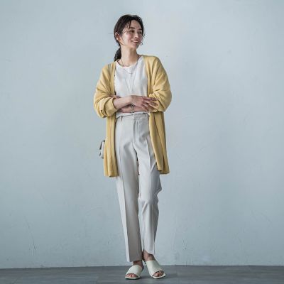 ステファニーダブルクロスパンツ≪ストレッチ／洗える／シワに
