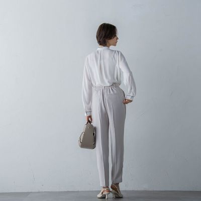 ライトダブルクロステーパードパンツ≪セットアップ対応／洗える／3