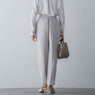 未使用 未着 ロートレアモン ソア パールダブルクロステーパードパンツ ソアパールワイドパンツ | LAUTREAMONT (Women)/ロートレアモン