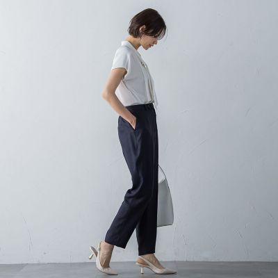アイアスストレッチテーパードパンツ≪手洗い可能≫
