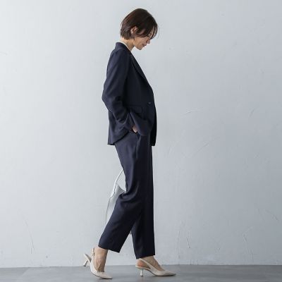 アイアスストレッチテーパードパンツ≪手洗い可能≫