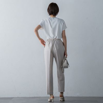 アイアスストレッチテーパードパンツ≪手洗い可能≫