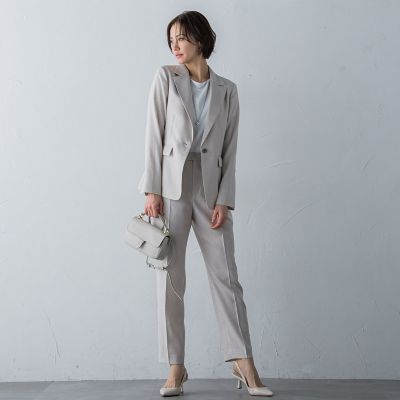アイアスストレッチテーパードパンツ≪手洗い可能≫