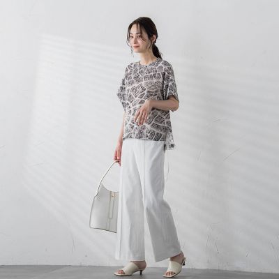 シェルタリングドライオックスワイドパンツ≪防透け／ＵＶ／速乾／接触冷感≫