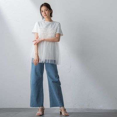 WEB＆一部店舗限定】カーブワイドデニムパンツ | LAUTREAMONT