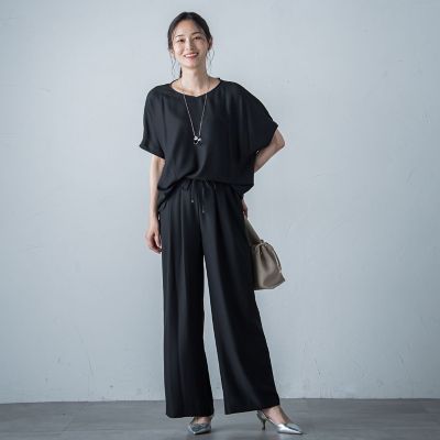 ＳＰＦ接触冷感ドライワイドパンツ≪洗濯機で洗える≫