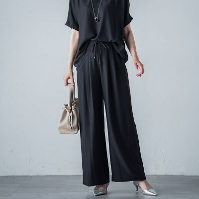 ＳＰＦ接触冷感ドライワイドパンツ≪洗濯機で洗える≫