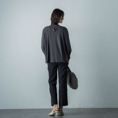 【ＷＥＢ＆一部店舗限定】カットジョーゼットセミフレアパンツ≪洗える≫