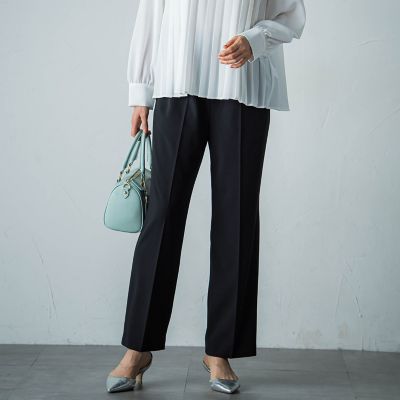 ＜LAUTREAMONT (Women)＞【ＷＥＢ＆一部店舗限定】カットジョーゼットバックスリットパンツ≪洗える≫