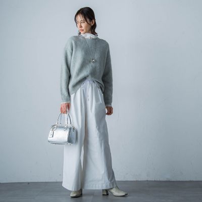 スミタフタボリュームタックパンツ≪洗濯機で洗える≫