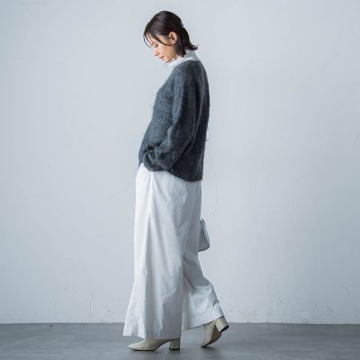 スミタフタボリュームタックパンツ≪洗濯機で洗える≫