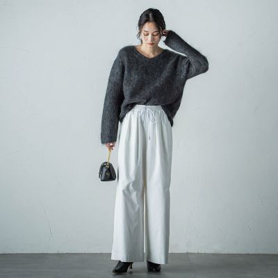 スミタフタボリュームタックパンツ≪洗濯機で洗える≫