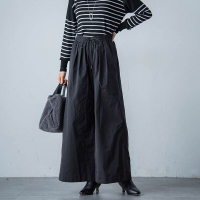 スミタフタボリュームタックパンツ≪洗濯機で洗える≫