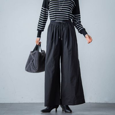 スミタフタボリュームタックパンツ≪洗濯機で洗える≫